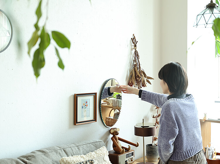 オーバルミラー Axim（アクシム） ミラー 鏡 壁掛け インテリア