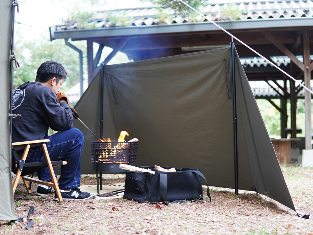 FUTURE FOX 陣幕 高さ120cm ロープなしで自立 TC素材 ウインド