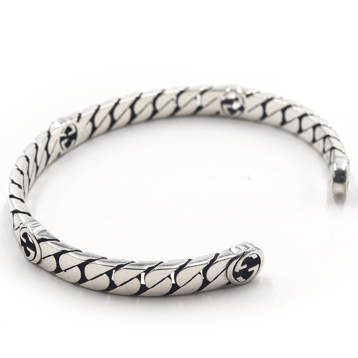 グッチ ブレスレット メンズ シルバー 925 GUCCI レディース バングル