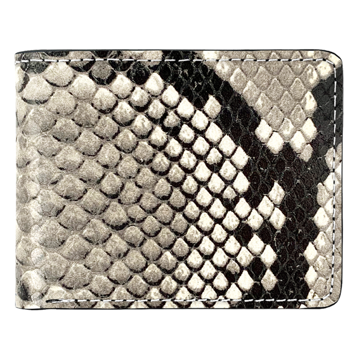 二つ折り財布 財布 メンズ レディース 本革 ダイヤモンドパイソン 二