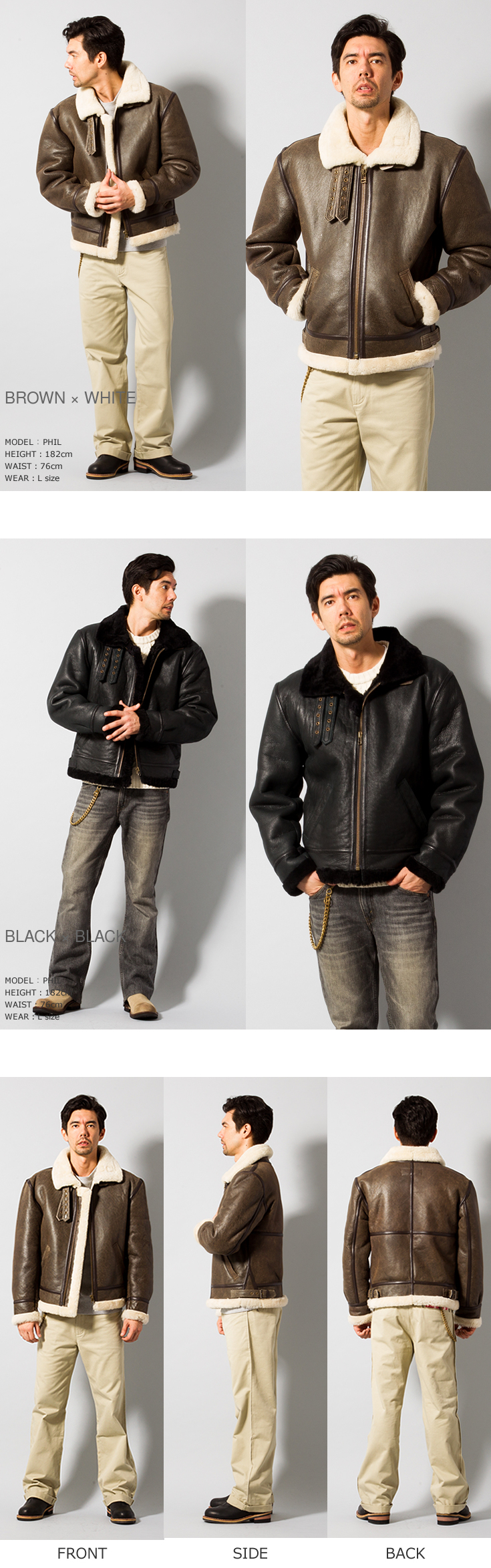 Liugoo Leathers 【30%OFFクーポン】Liugoo Leathers 本革 B-3フライト