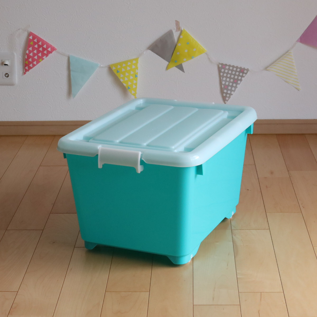 JEJアステージ 収納ボックス ふた付き 同色3個セット 約 幅39×奥行50