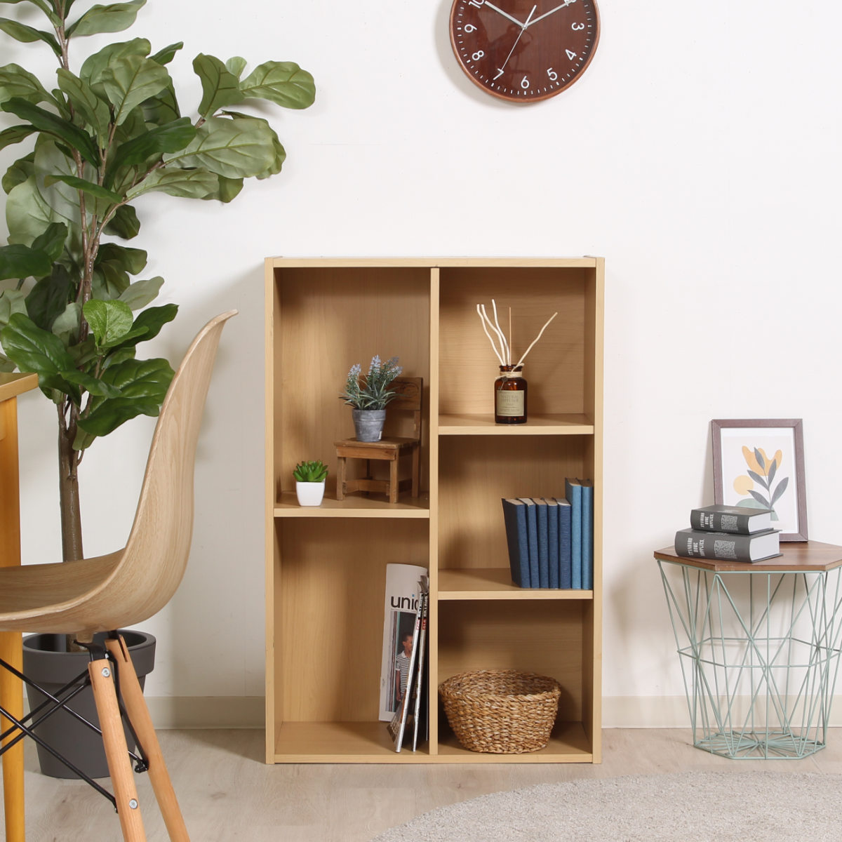 不二貿易（Fuji Boeki） カラーボックス 幅59cm 同色2台セット 本棚 CD