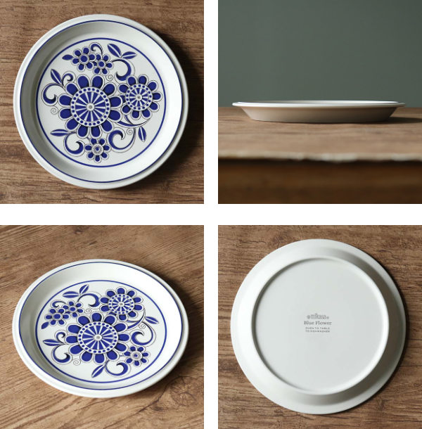 MIKASA（ミカサ） プレート 22cm リバイバル REVIVAL ブルーフラワー