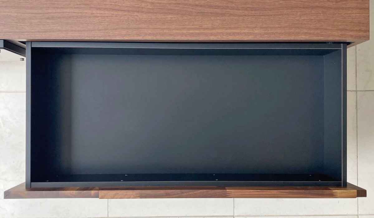 GART（ガルト） テレビ台 ローボード ヴィンテージ調 ダークガラス扉