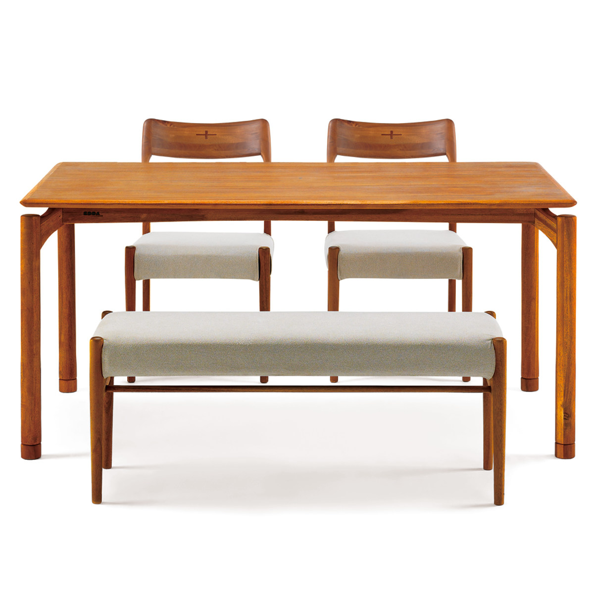 朝日木材加工 ダイニングチェア 同色2脚セット 座面高42.5cm EDDA