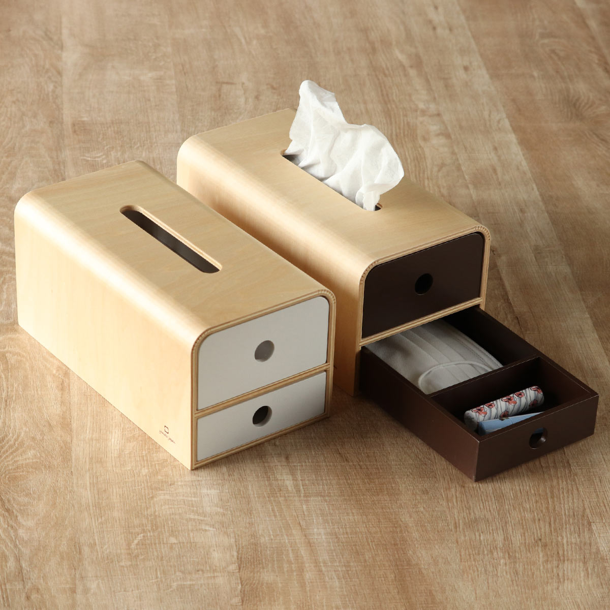 ヤマト工芸 ティッシュケース 木製 yamato STOCK tissue マスク・小物