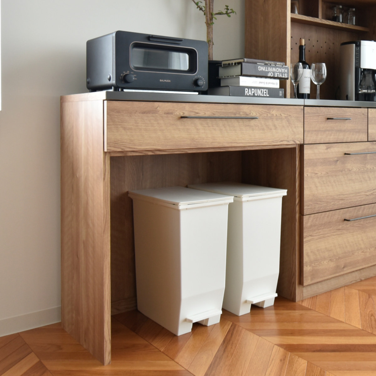 GART（ガルト） キッチンカウンター 幅80cm 高さ85cm 特殊鋼板 日本製