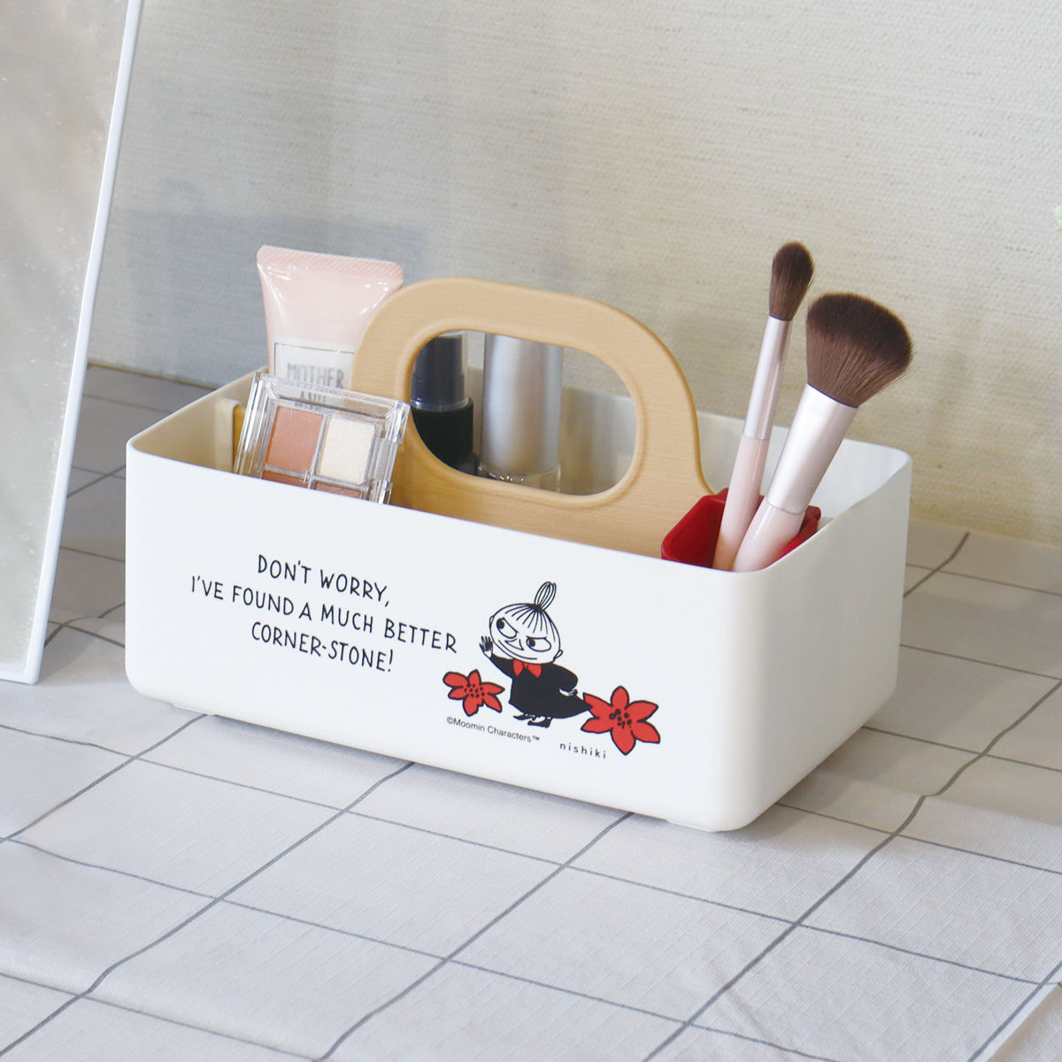 錦化成 収納ボックス ミニモッテケース ムーミン 小物入れ 幅20.7×奥行