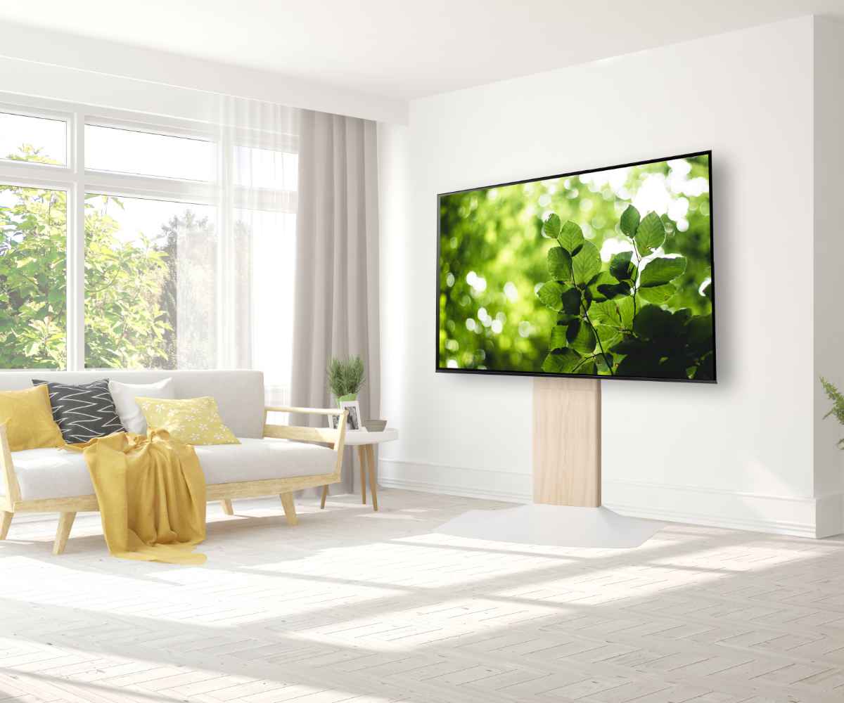 朝日木材加工 壁寄せ テレビ台 77V対応 WSF 約幅82cm （ TV台 テレビ