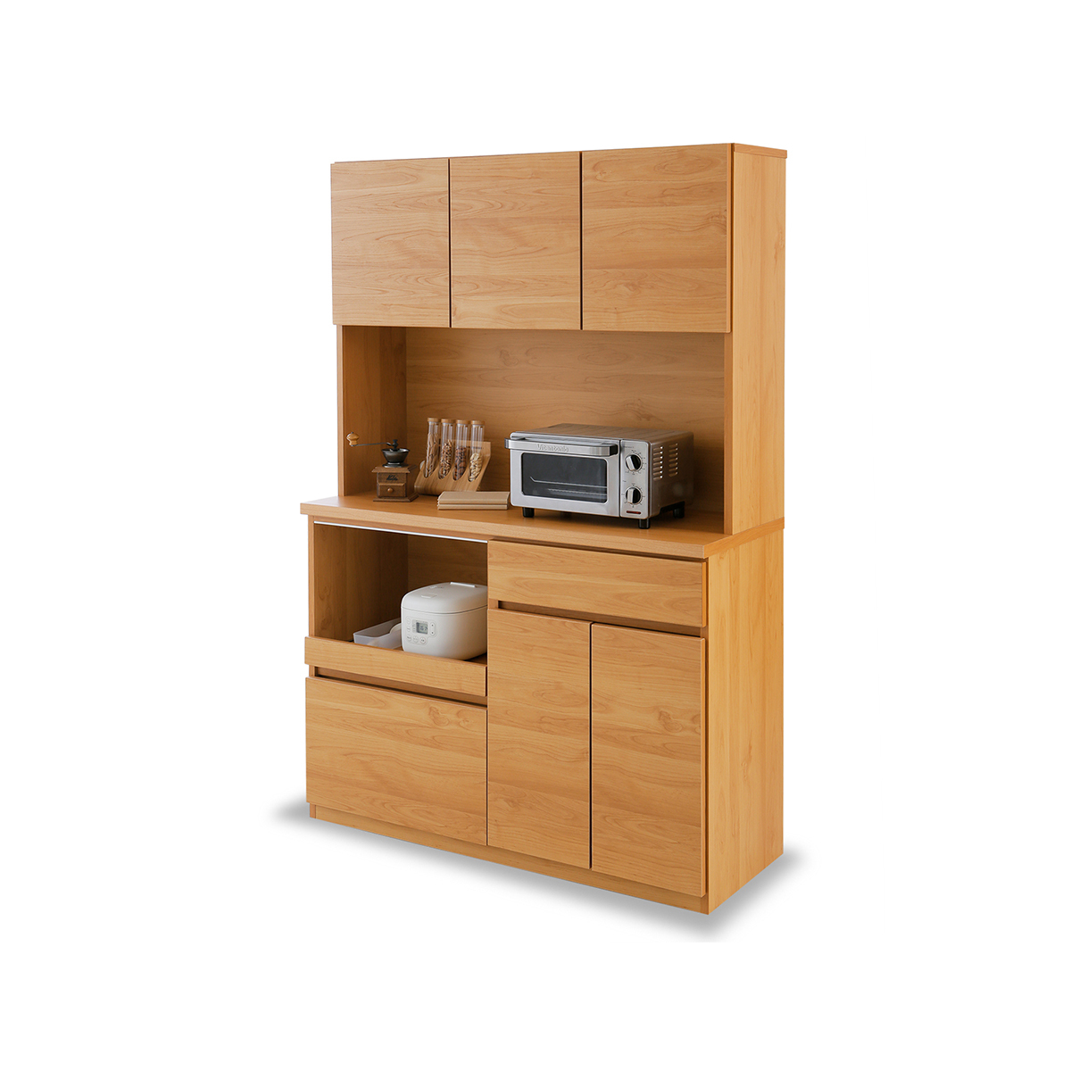 LOWYA（ロウヤ） キッチン収納 おしゃれ 幅116cm 食器棚 キッチン