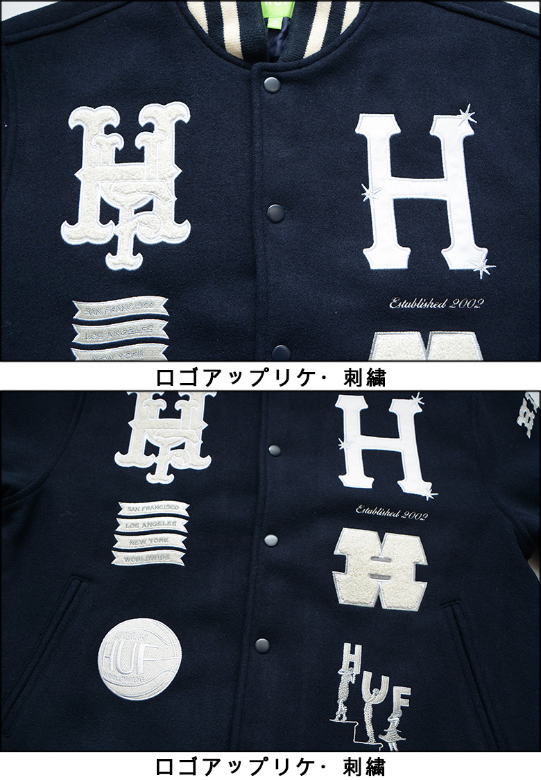 HUF（ハフ） ジャケット HUF 20 YEAR CLASSIC H VARSITY JACKET