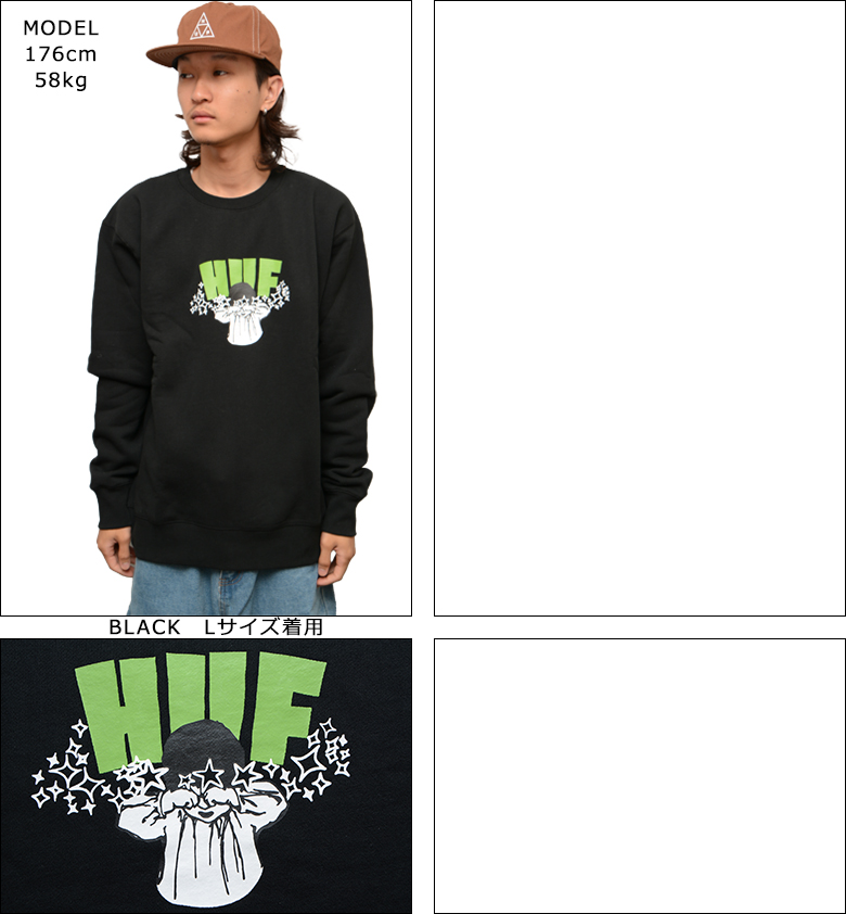 HUF（ハフ） トレーナー HUF DAZED CREW NECK スウェット クルーネック