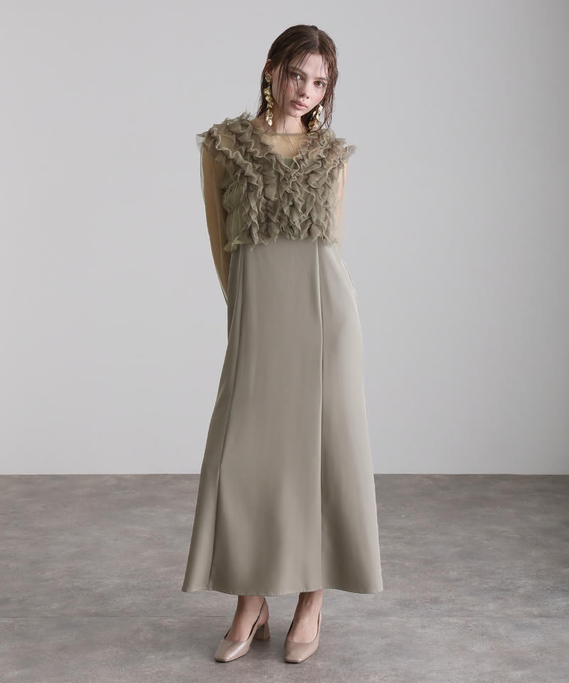 atlo（アトロ） フリルボレロ 3点セット パーティードレス