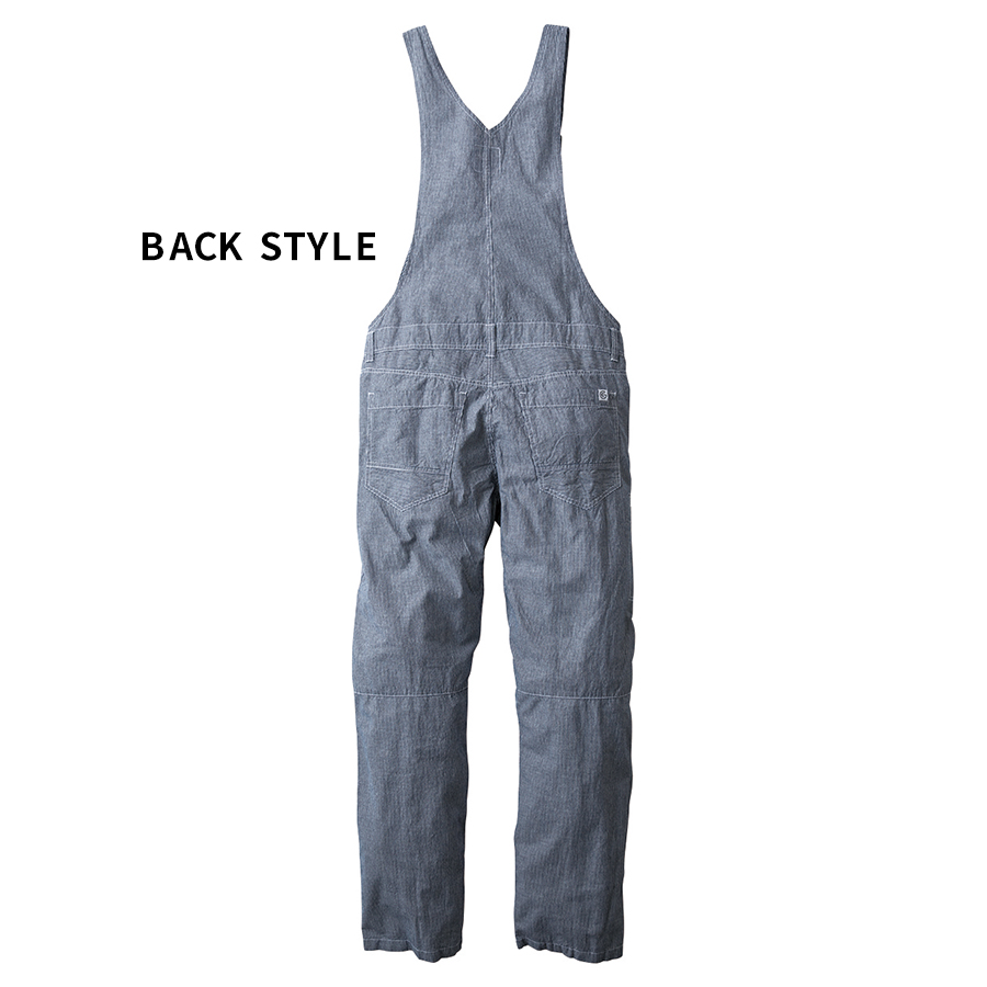 グレイスエンジニアーズ 綿麻ストライプサロペット GE-584 リネン