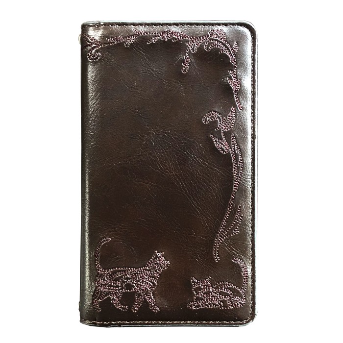 arrows ARROWS アローズ ケース カバー 手帳 手帳型 猫刺繍