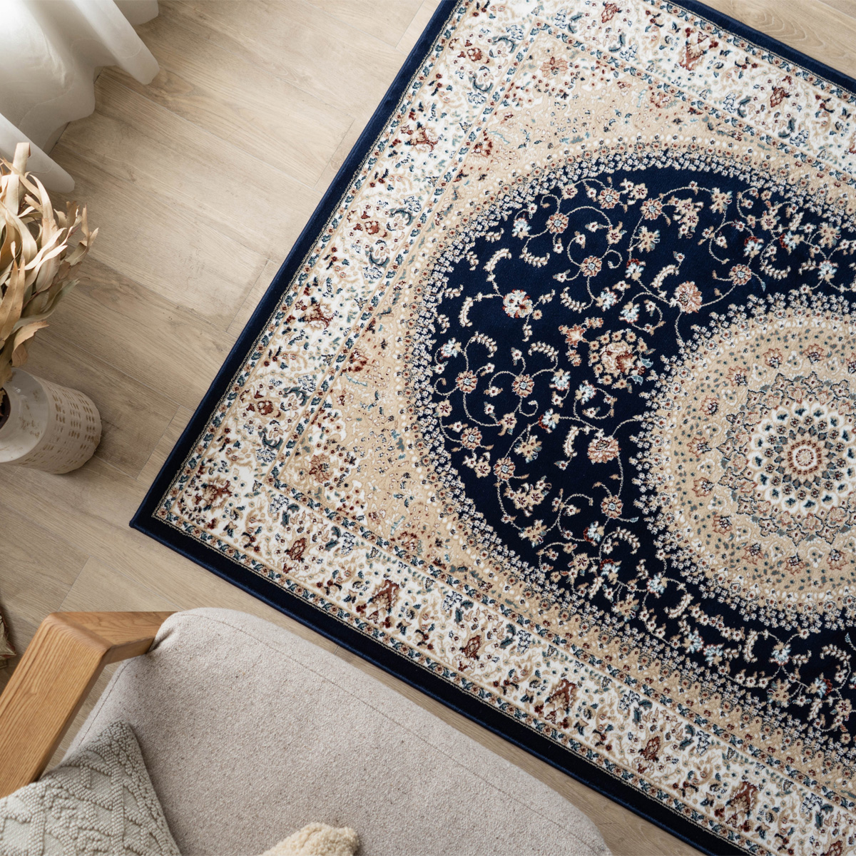 サヤンサヤン 絨毯 カーペット 6畳 用 高級 ラグ ペルシャ絨毯 柄 高