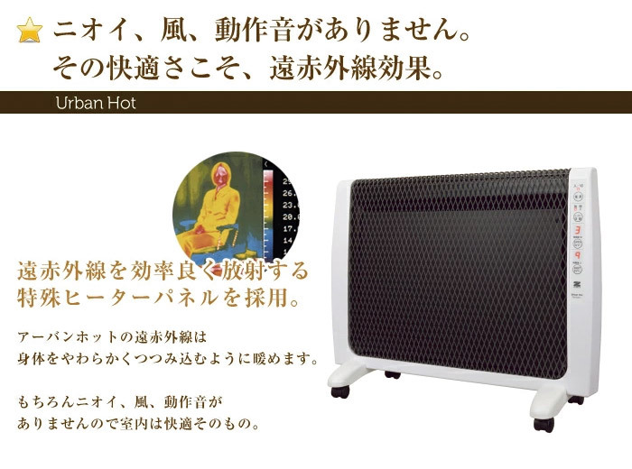 ゼンケン 遠赤外線暖房機 アーバンホット RH-2201 日本製 暖房 パネル