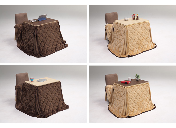 こたつ テーブル 3点セット 幅70cm 高さ調節 ハイタイプ 一人用