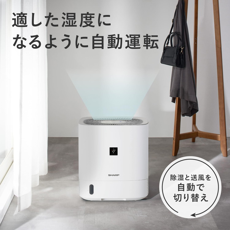 除湿機 シャープ SHARP CV-S60-W ホワイト 白 デシカント式 プラズマ
