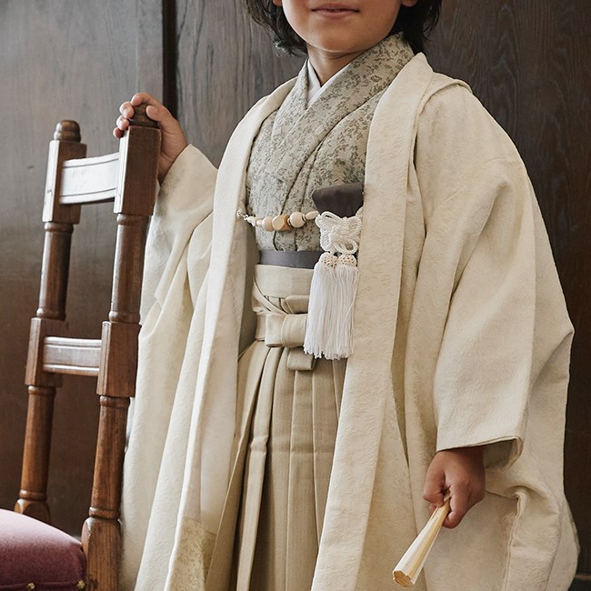 七五三 男の子 着物 5歳 セット 6歳 レンタル レトロ ナチュラル