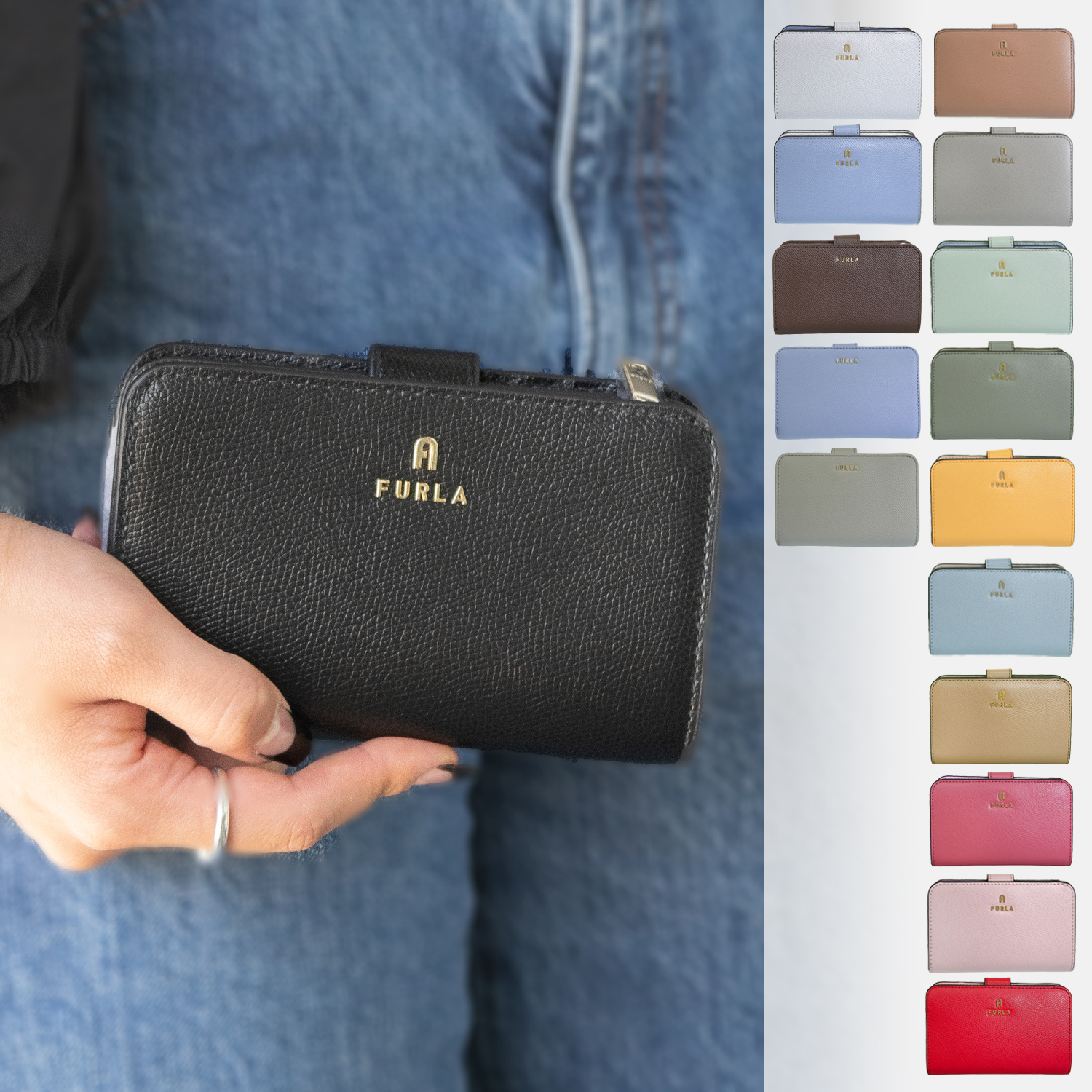 FURLA（フルラ） 財布 レディース 二つ折り 折財布 レザー カメリア