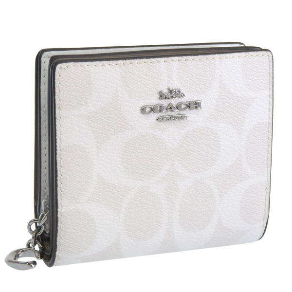 COACH（コーチ） 財布 レディース 二つ折り財布 アウトレット ホワイト