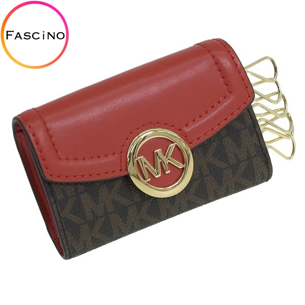 MICHAEL KORS（マイケルコース） キーケース 6連 鍵入れ ブラウン