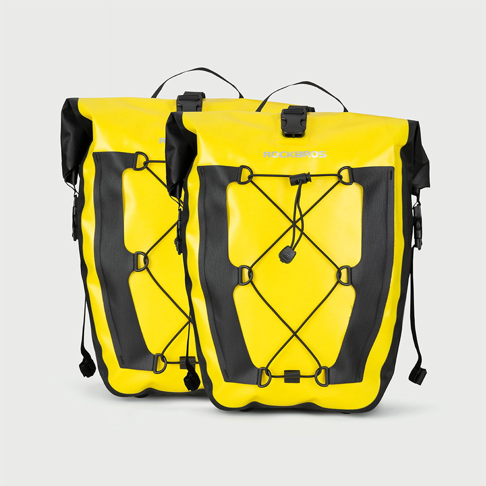 ROCKBROS パニアバッグ 2個セット 自転車 サイド リア キャリア 防水