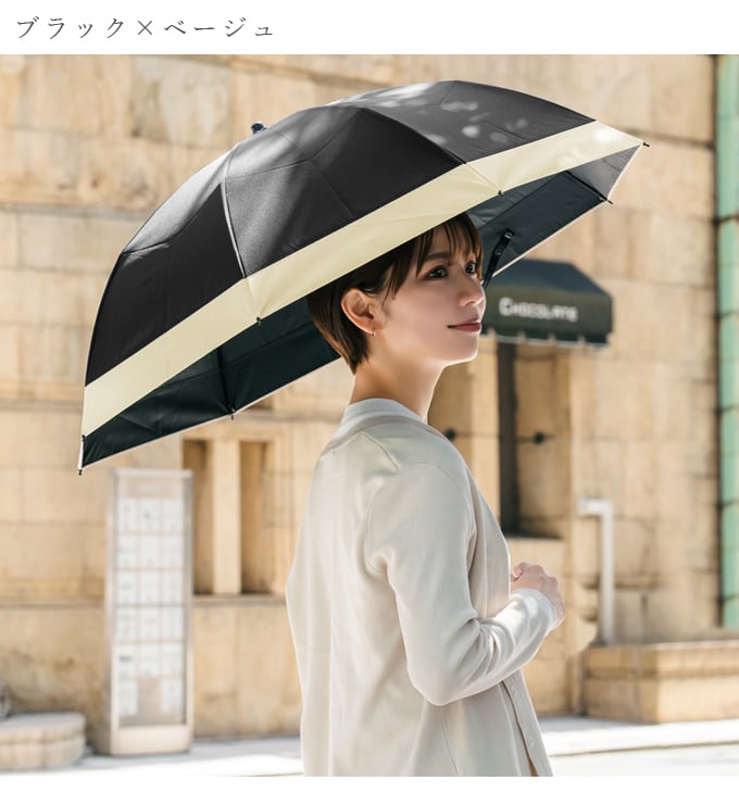 ロサブラン 日傘 レディース 折りたたみ 完全遮光 晴雨兼用 軽量 2段