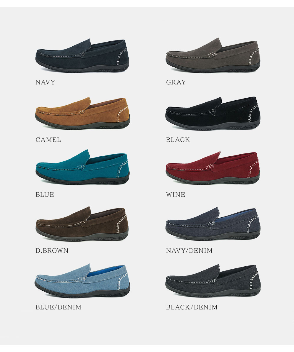ドライビングシューズ スリッポン ヴァンプ ローファー メンズ
