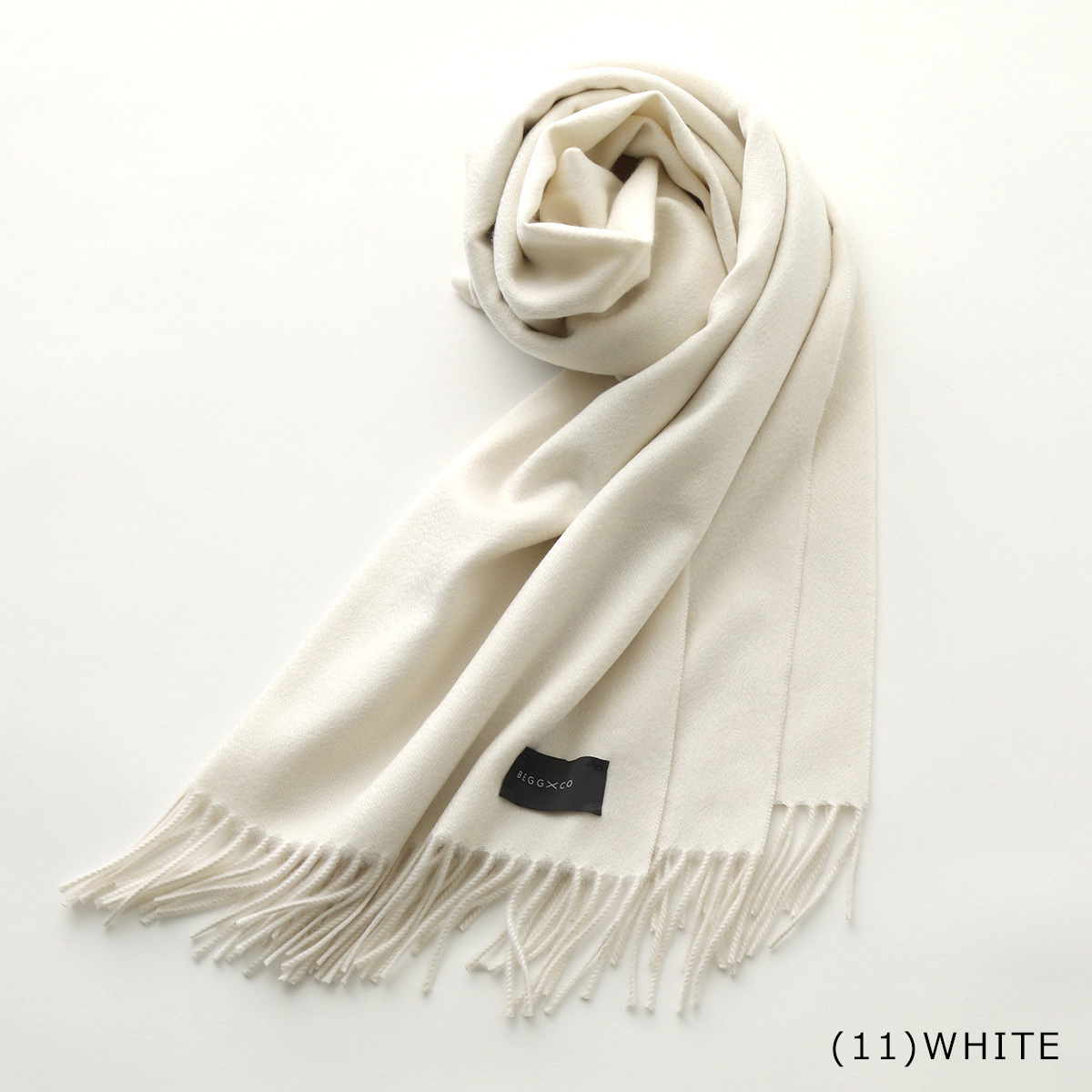 Begg & Co（ベグアンドコー） マフラー Arran Plain Dark Light メンズ