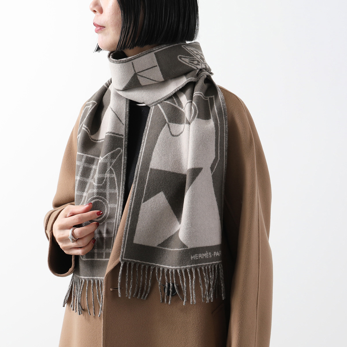 HERMES（エルメス） マフラー 170×25 カマイユ H394800T レディース