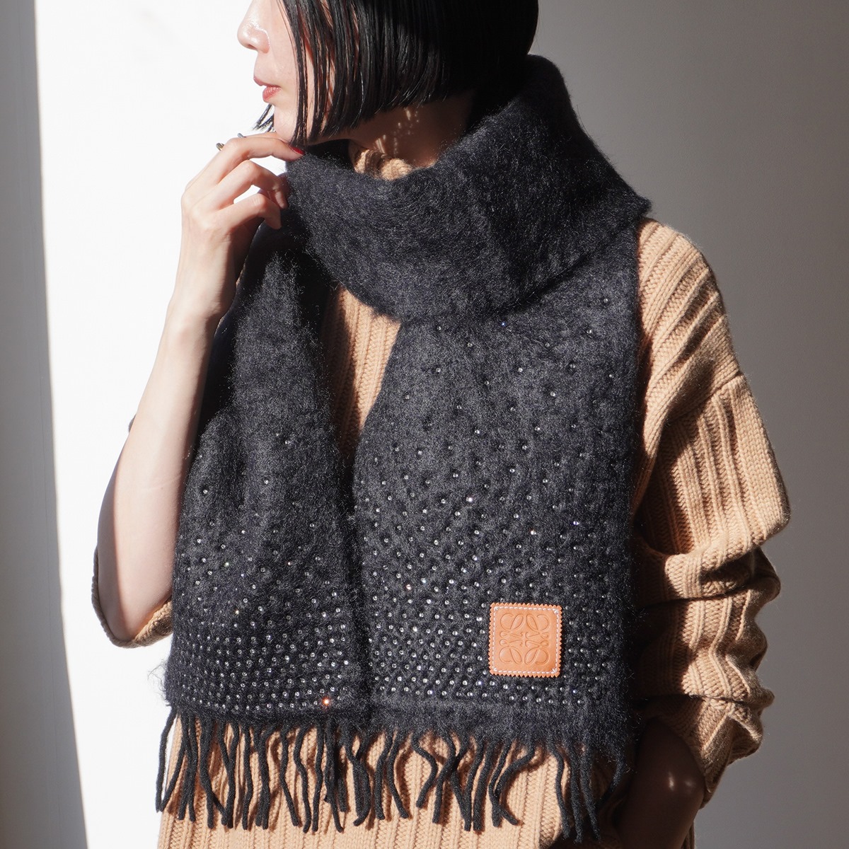 LOEWE（ロエベ） マフラー 185×23 F540257X01 レディース ウール