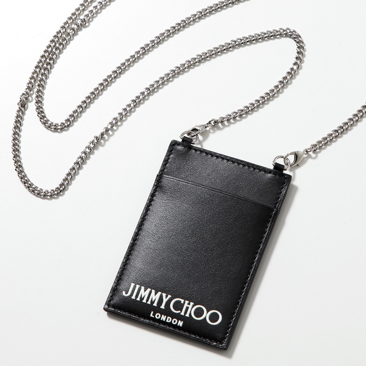 JIMMY CHOO（ジミーチュウ） カードケース CARD HOLEDER W CHAIN ANR