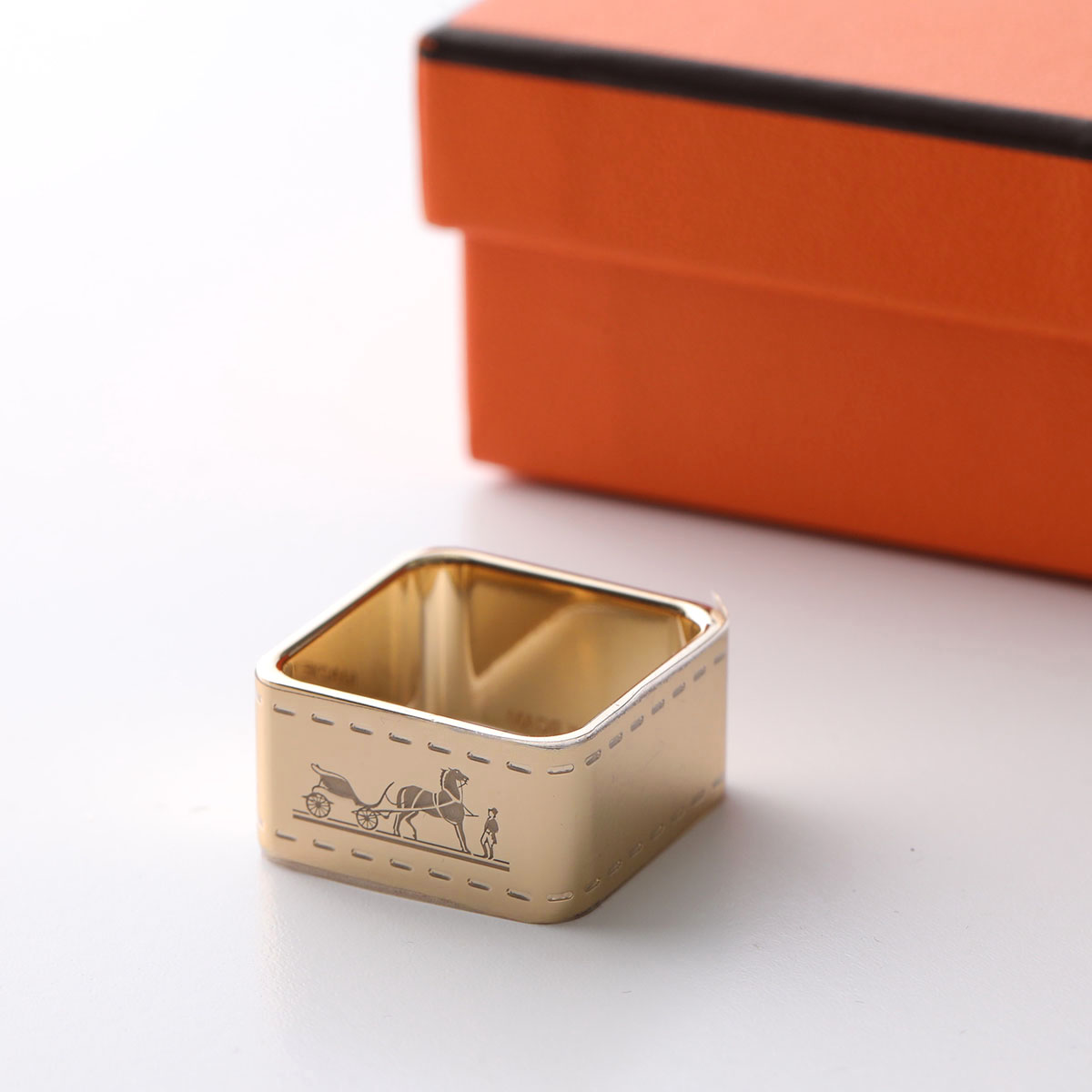 HERMES（エルメス） スカーフリング 90 ボルデュック BOLDUC 601462S