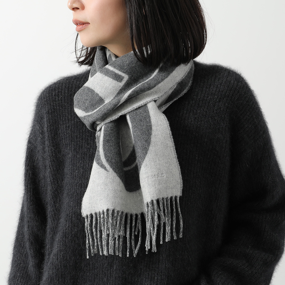 HERMES（エルメス） マフラー 170×25 マイヨン Maillon H394825T