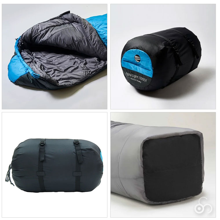 ALPHA LIGHT イスカ 寝袋 アルファライト 1300EX マミー型 化繊