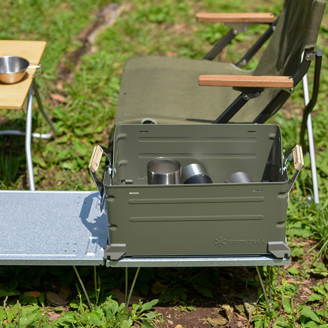 snow peak（スノーピーク） セール シェルフコンテナ50 オリーブドラブ