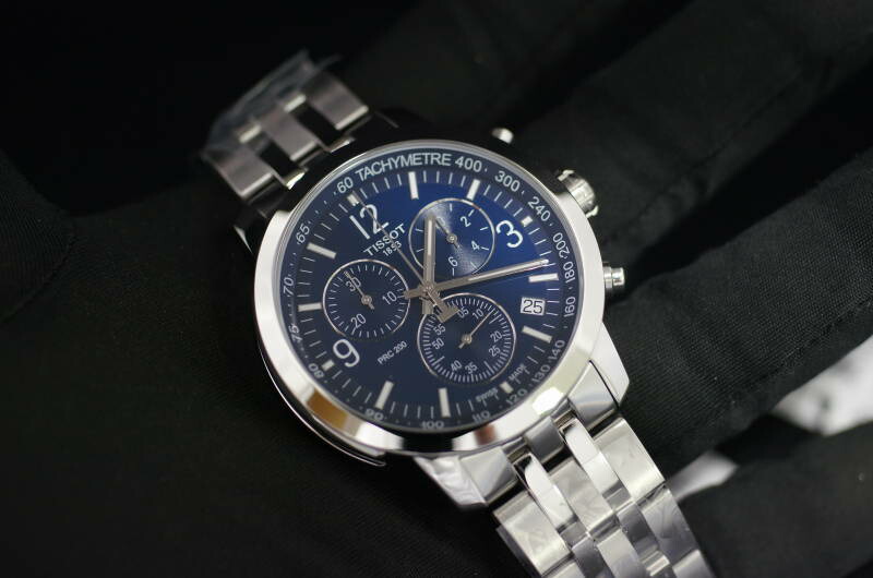 PRC 国内正規品TISSOT ティソ PRC200 クロノグラフ 20気圧防水 ブルー