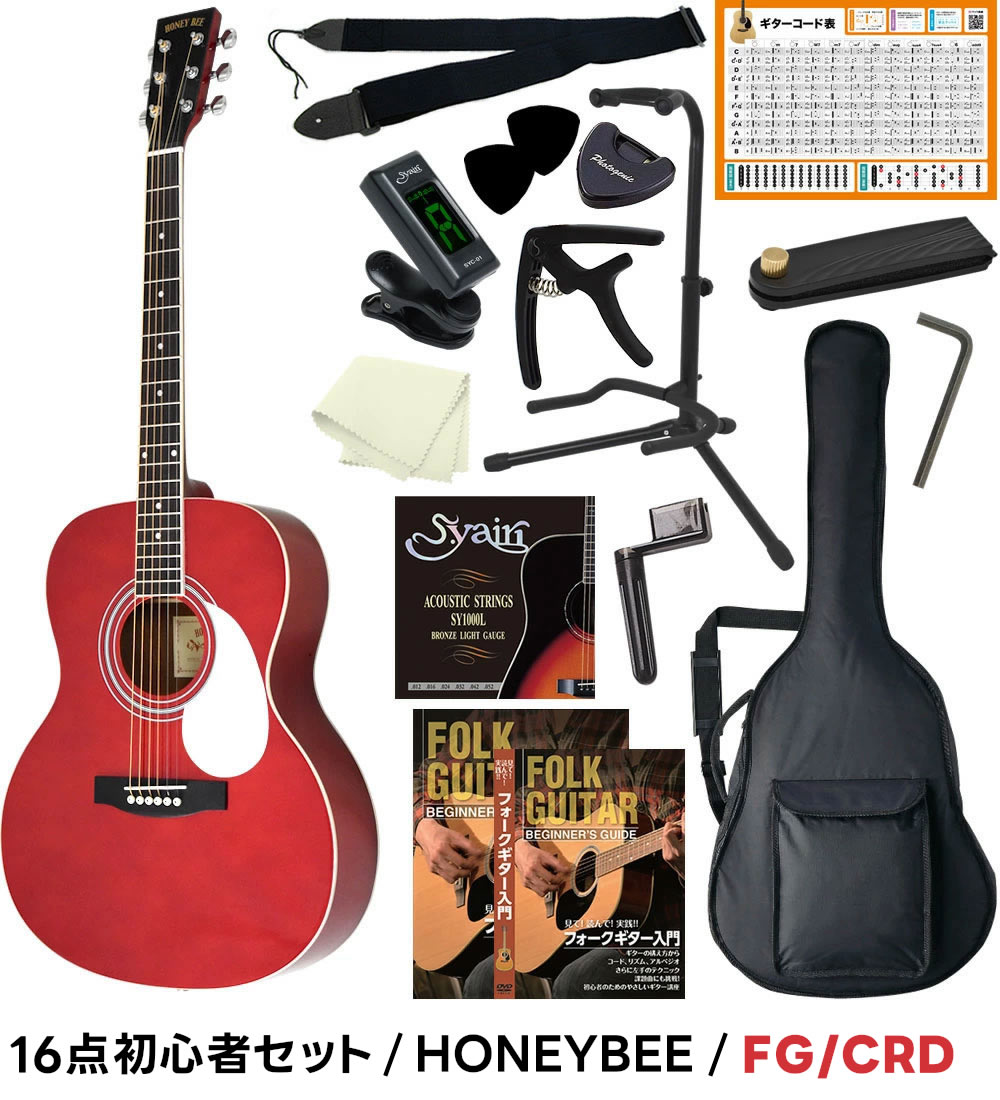 アコースティックギター 初心者セット 16点 W-15/F-15 アコギ 入門