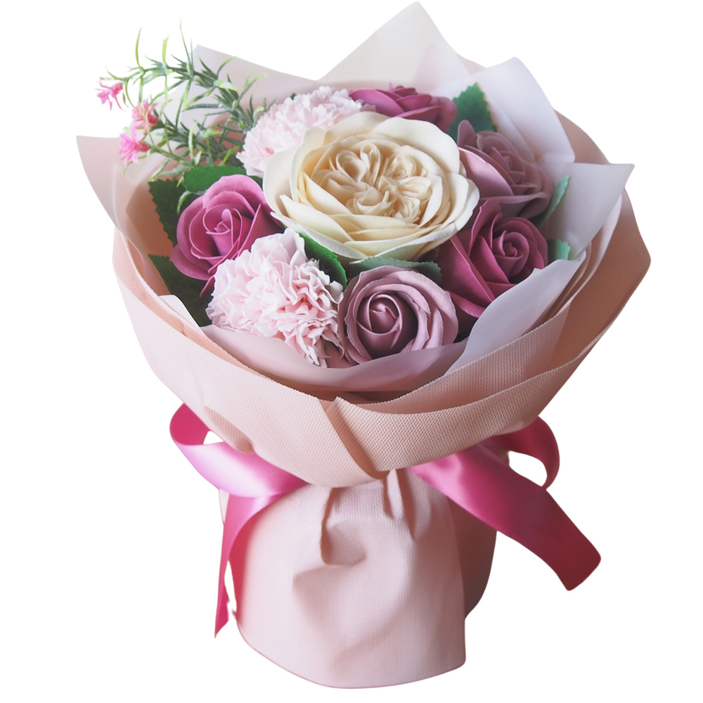 ソープフラワー 花束1個 プレゼント ギフト ローズ ひまわり 枯れない