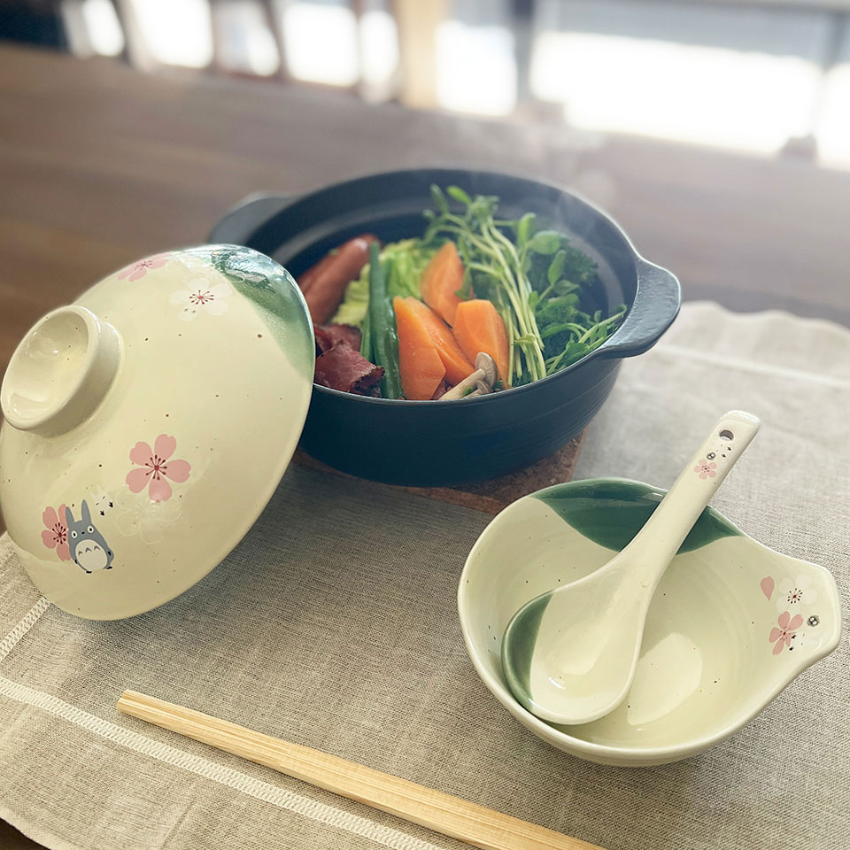 スタジオジブリ 土鍋 6号 卓上鍋 土なべ 一人用 一人鍋 美濃焼 子供