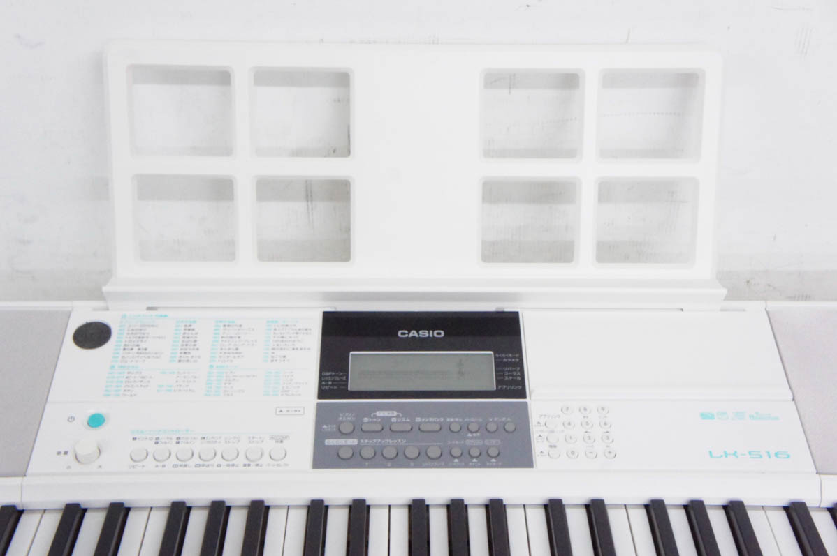 中古 CASIOカシオ 光ナビゲーションキーボード LK-516 電子キーボード