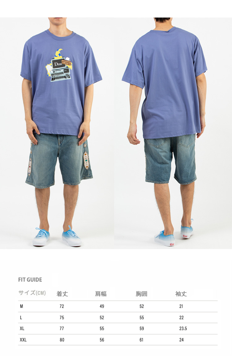 VANS（ヴァンズ） Dime ダイム Tシャツ FIREWALL T-SHIRT PURPLE
