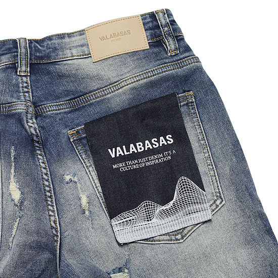 VALABASAS ヴァラバサス バギーデニムパンツ RIFT BLUE WASH BAGGY