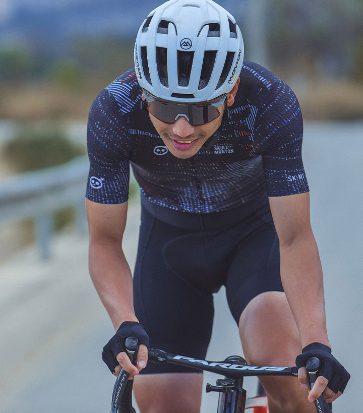 Monton［モントン］半袖サイクルジャージ［自転車用/メンズ］Skull