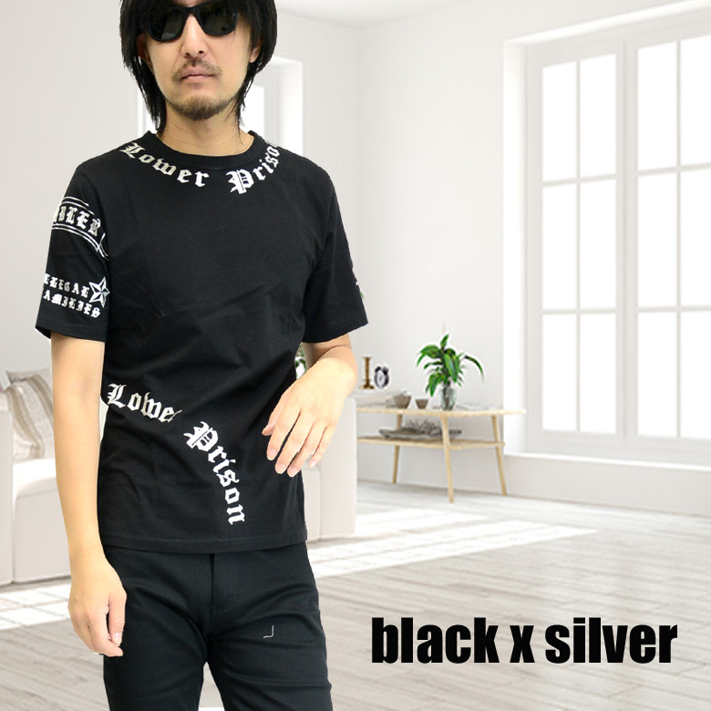 閉店セール】バックプレイハンド半袖プリントTシャツ メンズ 半袖 半袖