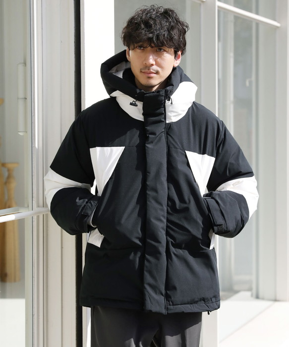 中綿ジャケット ダウンジャケット メンズ ボリュームネック フード