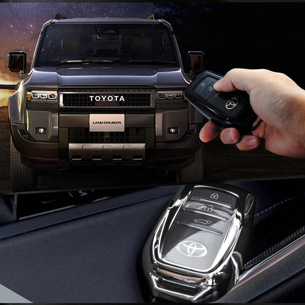 シェアスタイル ランドクルーザー 250 メッキ風TPU スマートキーカバー